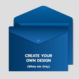 Snap Close Blue Poly Envelope