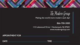 Abstract Flair Appointment Card