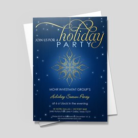 Golden Snowflake Holiday Party