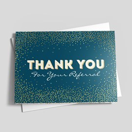 Thank You for Your Referral Greeting Cards by 123Print®