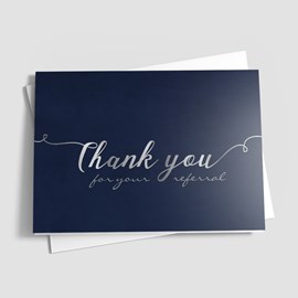 Thank You for Your Referral Greeting Cards by 123Print®