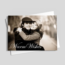 Warm Wishes Photo Card