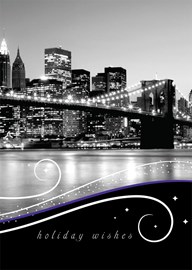 Brooklyn Bridge Winter Swirls