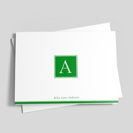 Classical Green Monogram