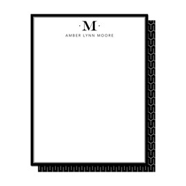 Brilliant Black Letterhead