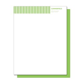 Bold Green Stripe Letterhead