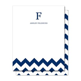 Bold Navy Chevron