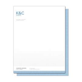 Blue Circle Print Letterhead