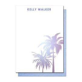 Periwinkle Palm Trees