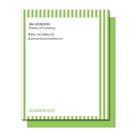 Bold Green Stripe Notepad
