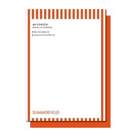 Bold Orange Stripe Notepad