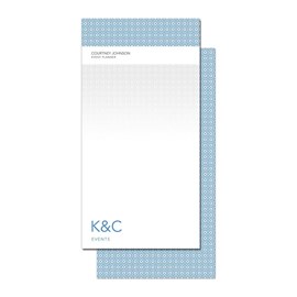 Blue Circle Print Notepad