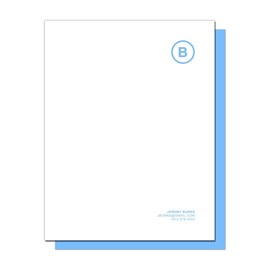 Blue Circled Monogram