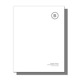 Gray Circled Monogram