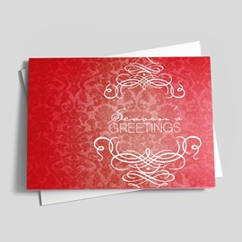 Bright Red Damask