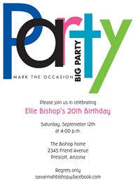 BIG Party Invitation