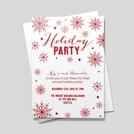 Minty Snowflakes Invite