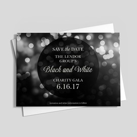 Black and White Save The Date