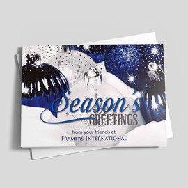 Metallic Ornaments Card