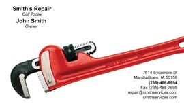 Red Adjustable Wrench
