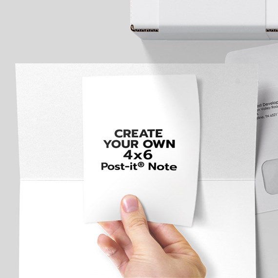 Custom 4x6 Post-It® Notes by 123Print