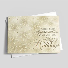 Snowflake Gratitude Holiday Card