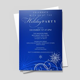 Swirly Snowflake Invitation