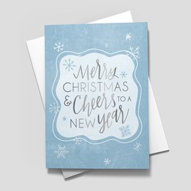 Silver Winter Christmas Card