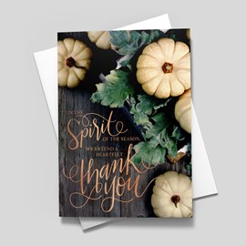 Autumn Gratitude Thanksgiving Card