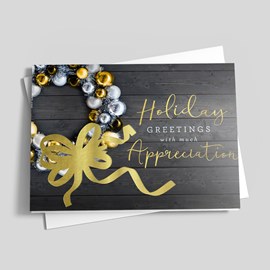 The Golden Bow Holiday Card