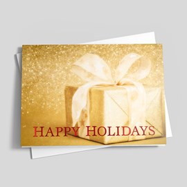 The Golden Gift Holiday Card