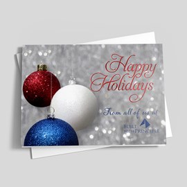 Patriotic Ornaments Holiday Card