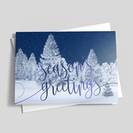 Midnight Winter Holiday Card
