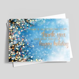 Night Glitter Holiday Card