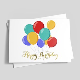 Balloon Bunch Birthday Card