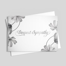 Floral Focus Sympathy Card