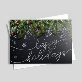 Modern Display Holiday Card