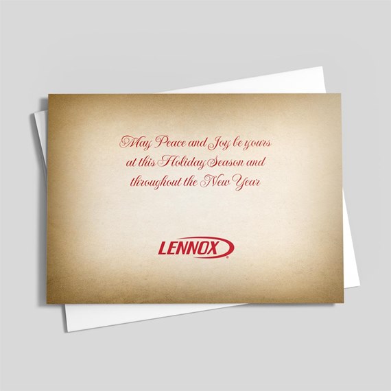 backside of a greeting card 