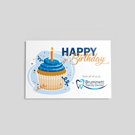 Dazzling Cupcake Birthday Card