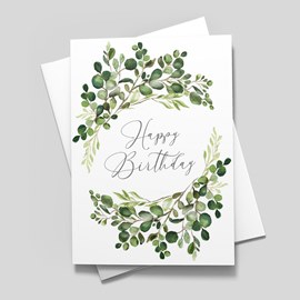 Growing Leaves Birthday Card