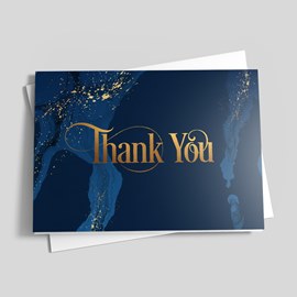 Blue Marble Thank You Card