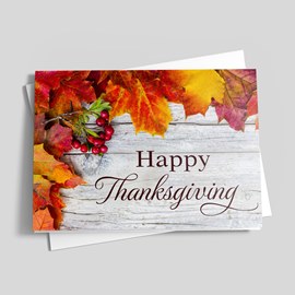 Autumn Whisper Thanksgiving Card