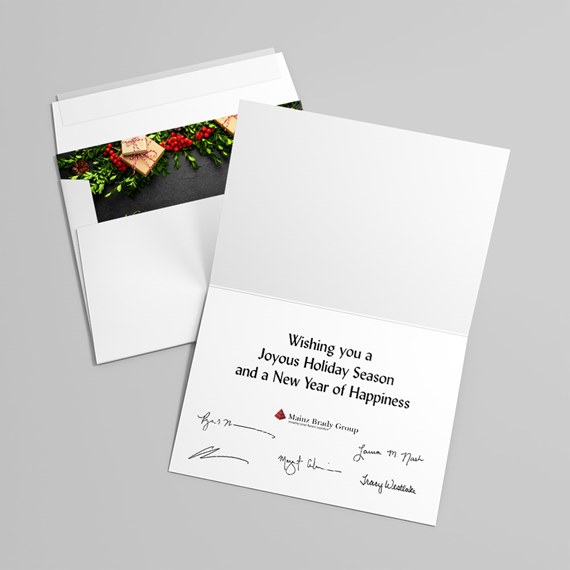 Trio of Wishes Holiday Card