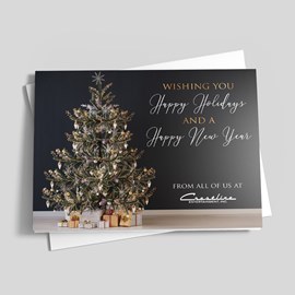 Shining Tree Holiday Card