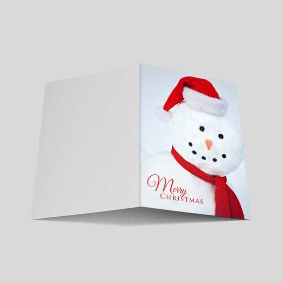 Happy Snowman Christmas Card