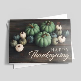 Teal Pumpkins Thanksgiving Card