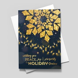 Golden Skies Holiday Card