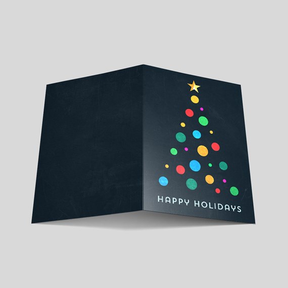 Tree Dots Holiday Card
