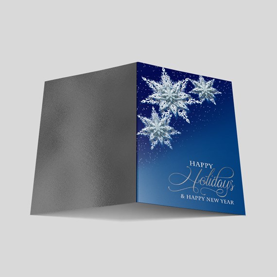 Snowflakes & Starlight Holiday Card
