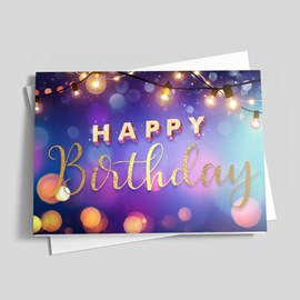 Lights Galore Birthday Card